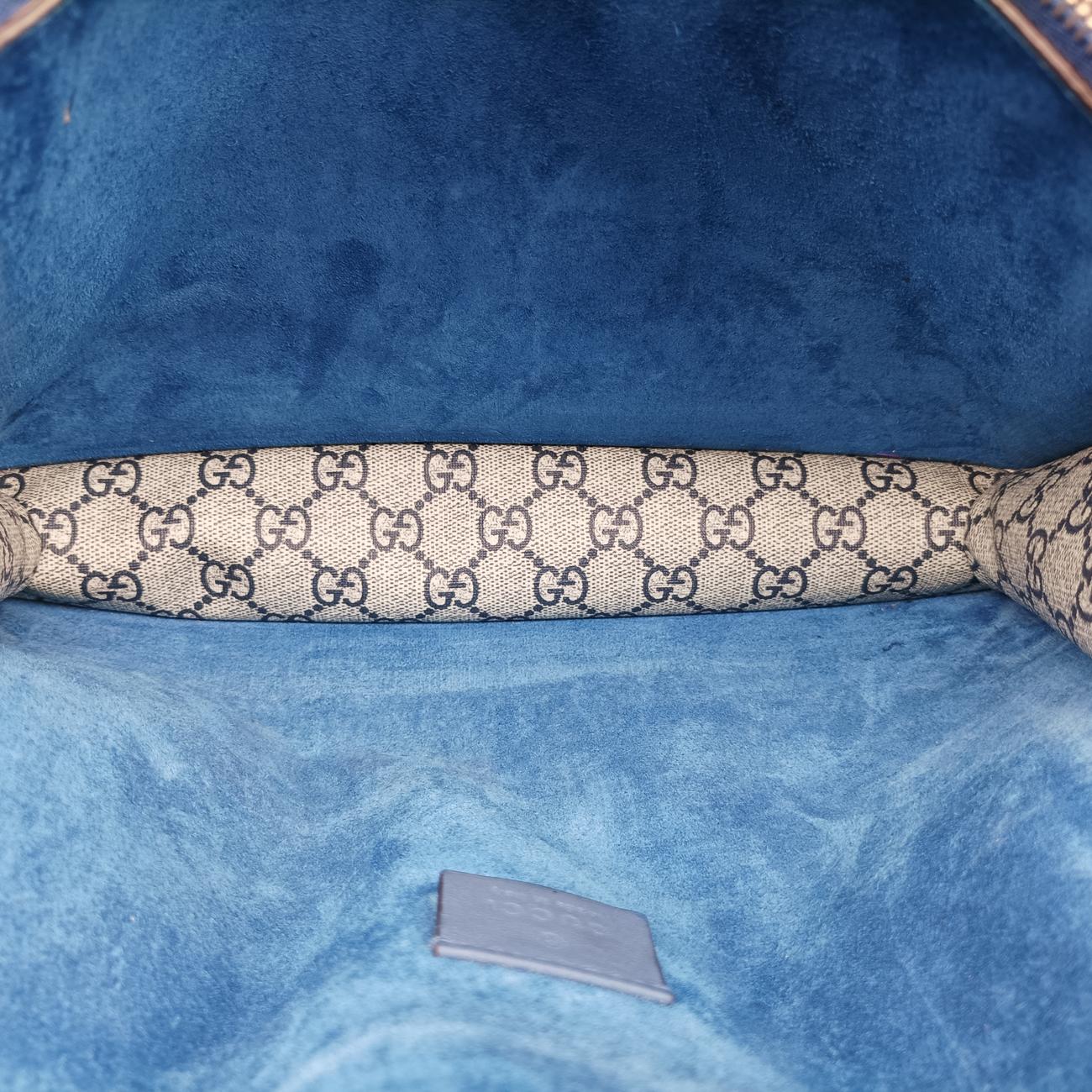 Dionysus Beige×Blue×Multicolour PVC coated canvas 400235 I021329362ディオニュソス ベージュ×ブルー×マルチカラー PVCコーティングキャンバス 400235 I021329362