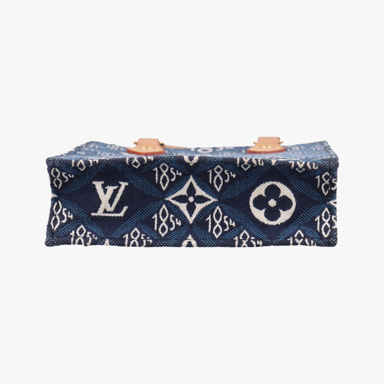 SINCE1854 Petit Sac Plat 2020AW blue×White×beige monogram jacquard M80288 SP3290 ICチップSINCE1854 プティット サックプラ 2020AW ブルー×ホワイト×ベージュ モノグラム ジャガード M80288 SP3290 ICチップ