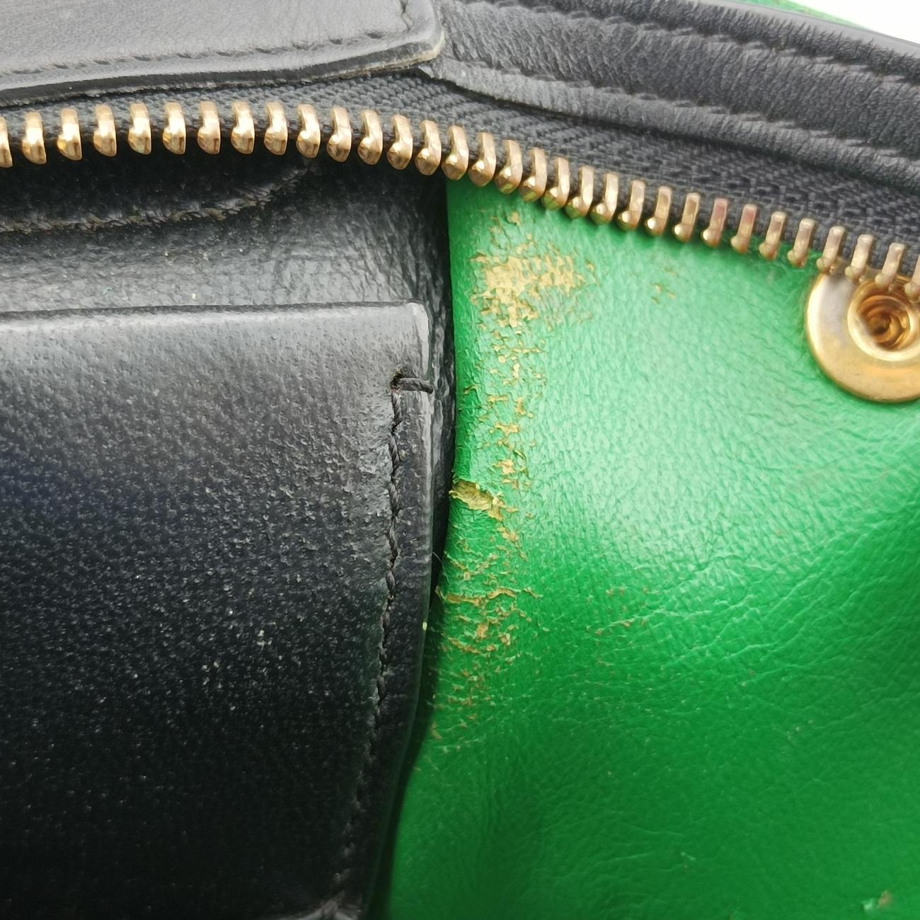 Trapèze Blue x Black x Green Leather x suede U-PA-0124トラペーズスモール ブルー×ブラック×グリーン レザー×スエード U-PA-0124