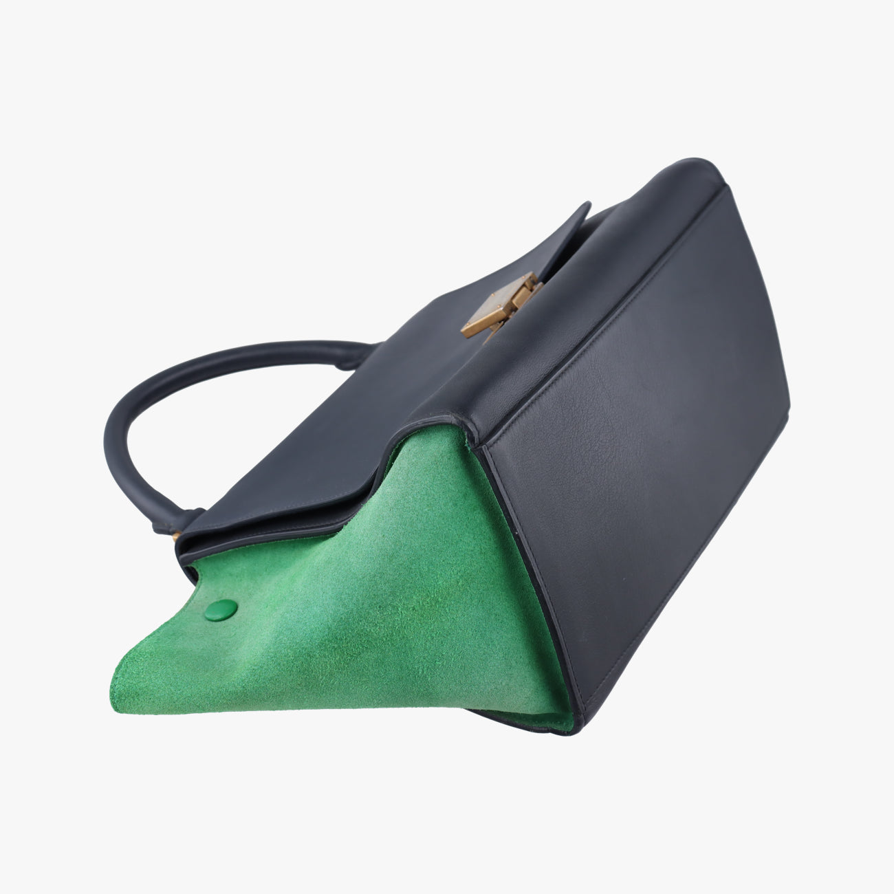 Trapèze Blue x Black x Green Leather x suede U-PA-0124トラペーズスモール ブルー×ブラック×グリーン レザー×スエード U-PA-0124