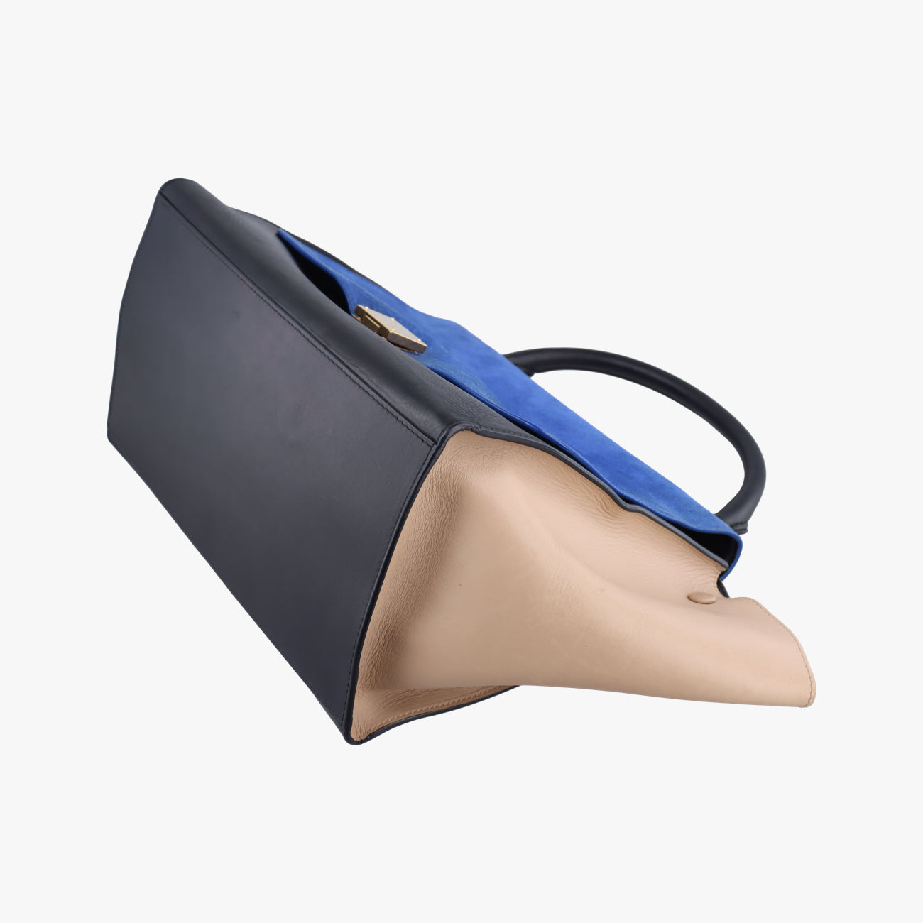 Trapèze Beige x blue x black Suede × leather S-GM-1101 トラペーズ ベージ×ブルー×ブラック スエード×レザー S-GM-1101
