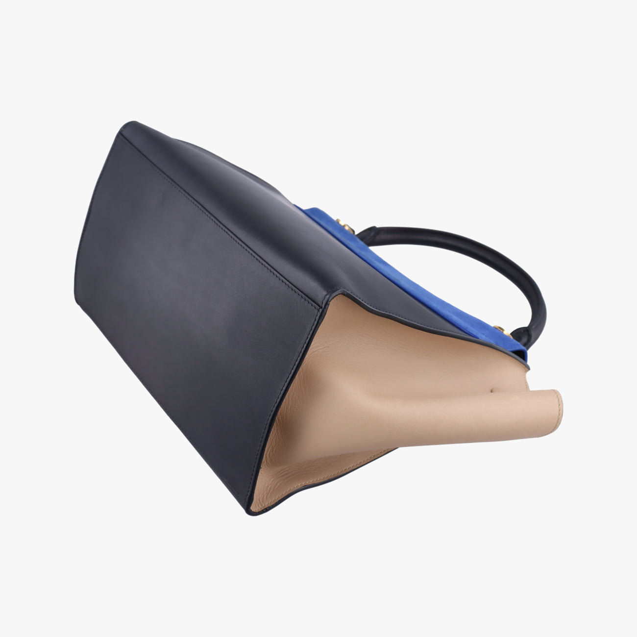 Trapèze Beige x blue x black Suede × leather S-GM-1101 トラペーズ ベージ×ブルー×ブラック スエード×レザー S-GM-1101