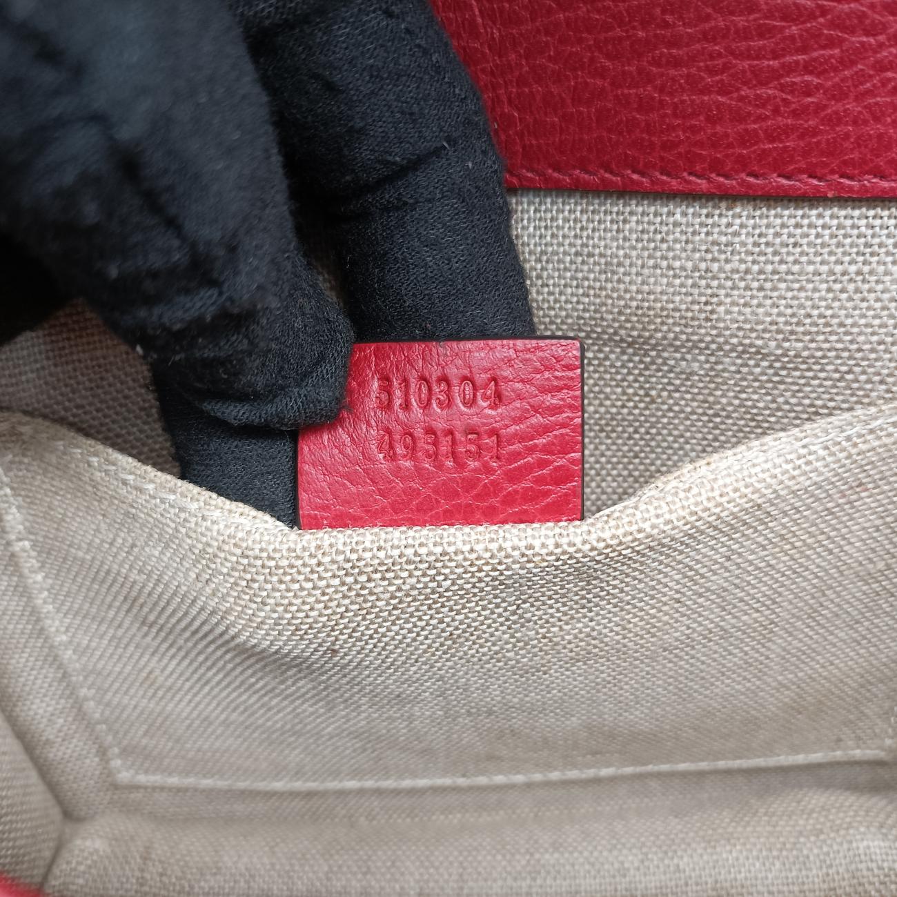 Interlocking G Red Leather 510304 G027817340インターロッキングG レッド レザー 510304 G027817340