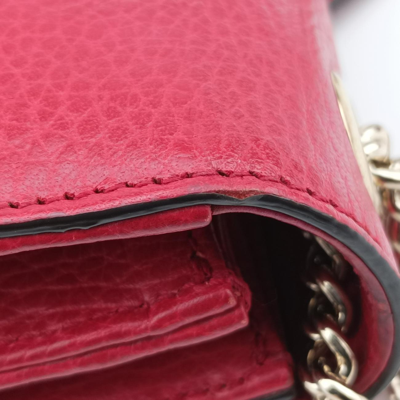 Interlocking G Red Leather 510304 G027817340インターロッキングG レッド レザー 510304 G027817340