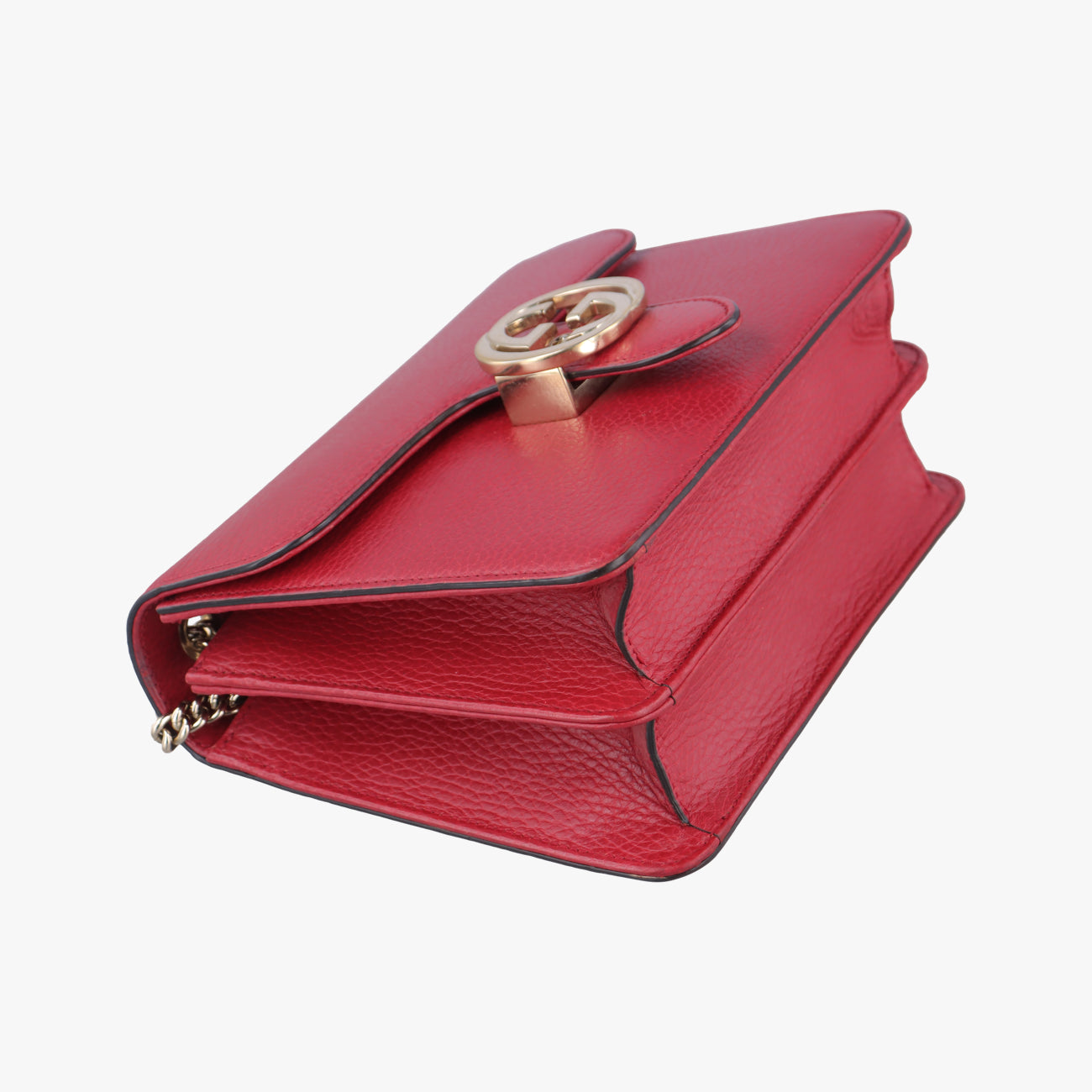 Interlocking G Red Leather 510304 G027817340インターロッキングG レッド レザー 510304 G027817340