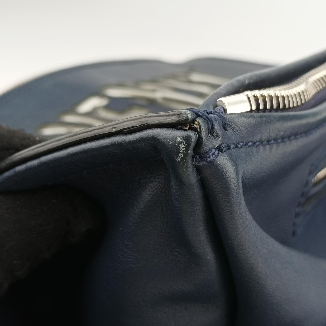 Pandora Medium Navy Leather EF G0197パンドラミディアム ネイビー レザー EF G0197