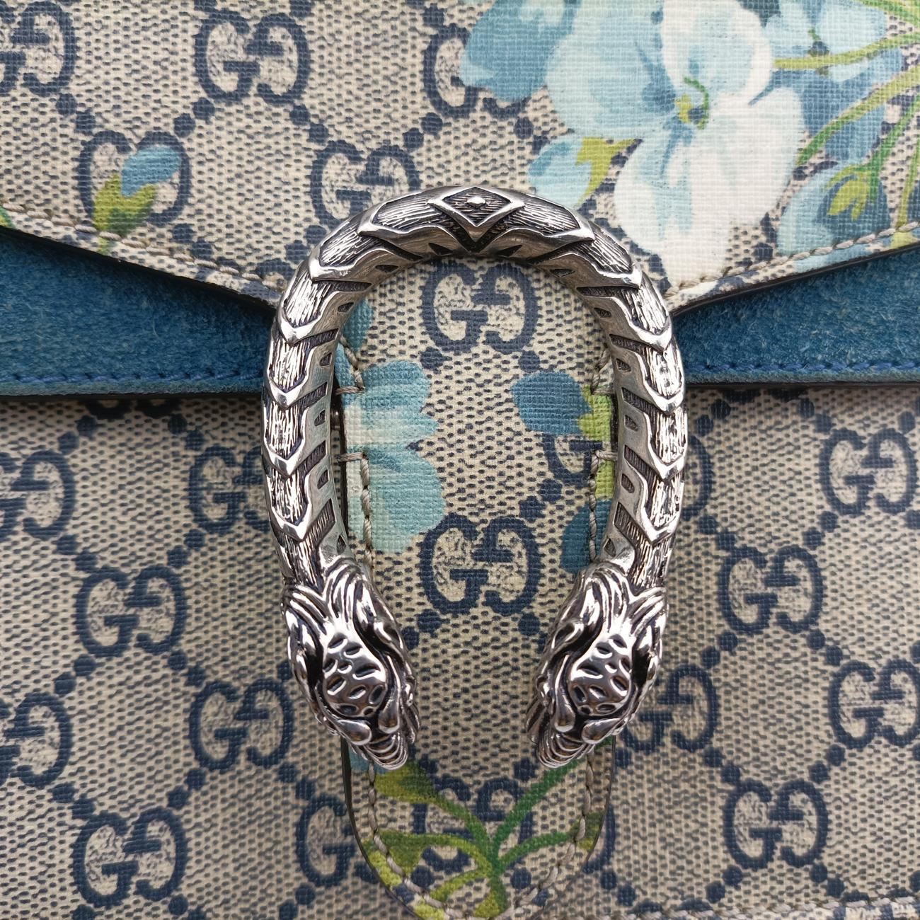 Dionysus Beige×blue×Multicolour PVC coated canvas 421970 G020938151ディオニュソス ベージュ×ブルー×マルチカラー PVCコーティングキャンバス 421970 G020938151