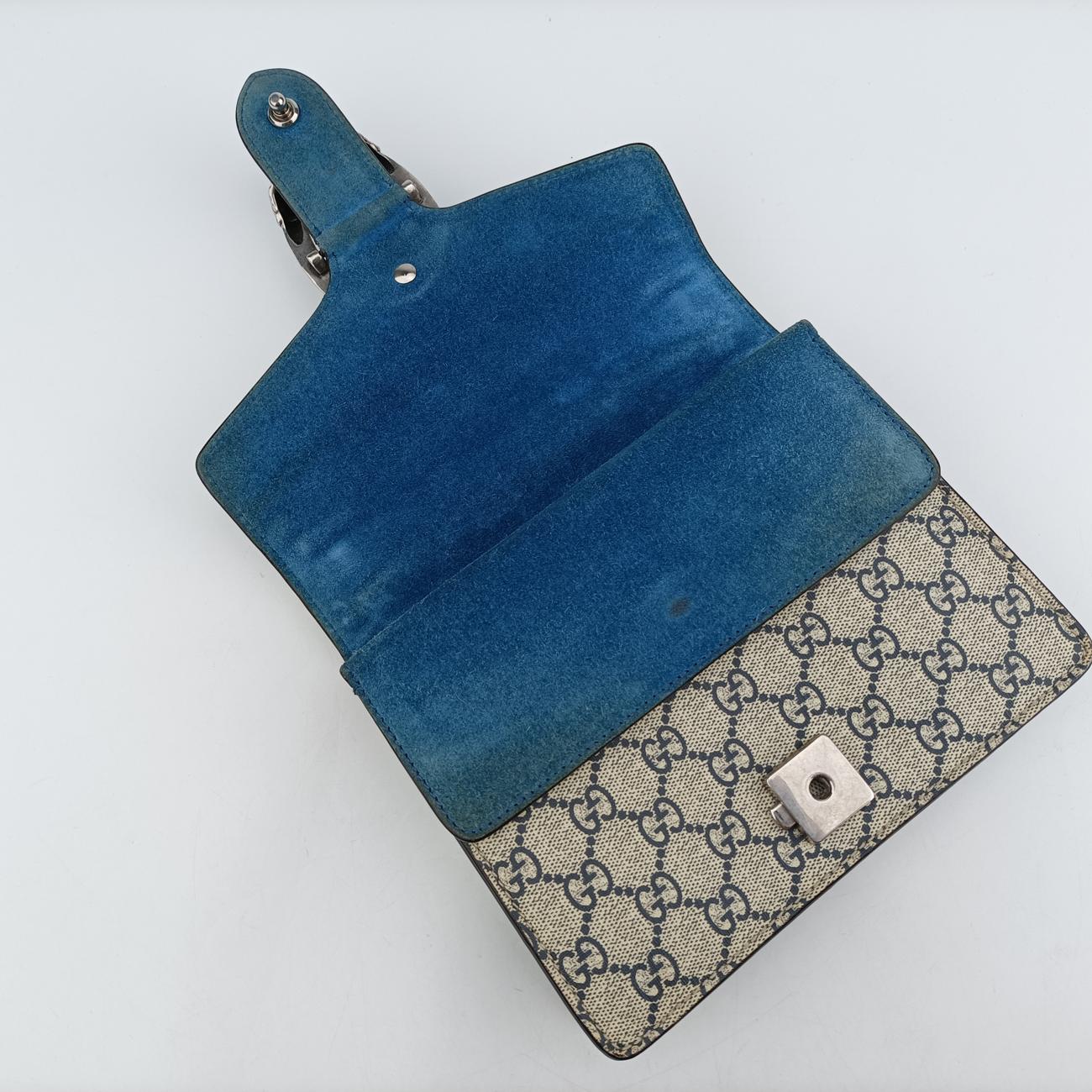 Dionysus Beige×blue×Multicolour PVC coated canvas 421970 G020938151ディオニュソス ベージュ×ブルー×マルチカラー PVCコーティングキャンバス 421970 G020938151