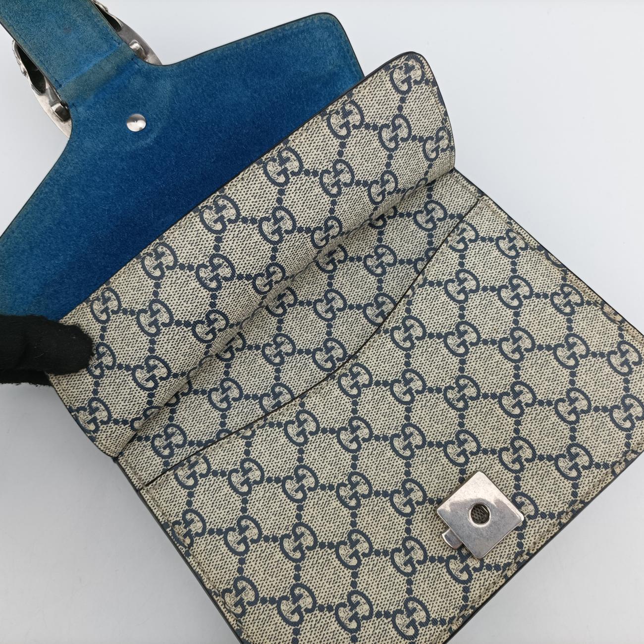 Dionysus Beige×blue×Multicolour PVC coated canvas 421970 G020938151ディオニュソス ベージュ×ブルー×マルチカラー PVCコーティングキャンバス 421970 G020938151