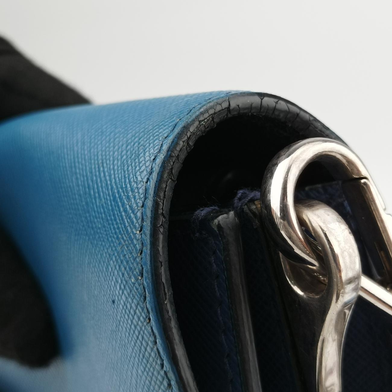 Sound TAMARIS Blue×Navy SAFFIANO Leather 180サウンド タマリス ブルー×ネイビー サフィアーノレザー 180