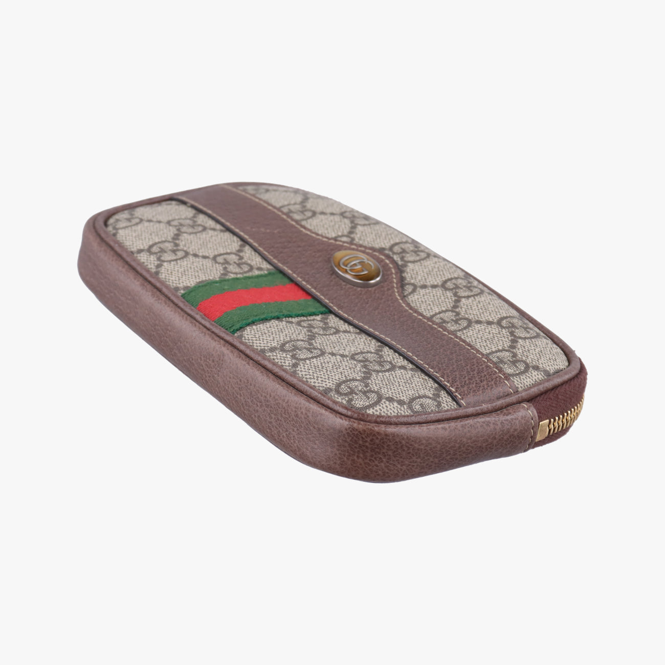 Ophidia Brown×green×red PVC coated canvas × leather オフィディア ブラウン×グリーン×レッド PVCコーティングキャンバス×レザー 519308