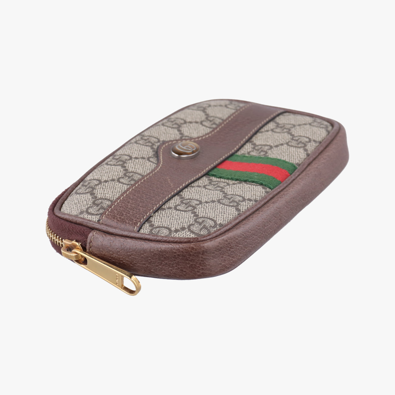 Ophidia Brown×green×red PVC coated canvas × leather オフィディア ブラウン×グリーン×レッド PVCコーティングキャンバス×レザー 519308