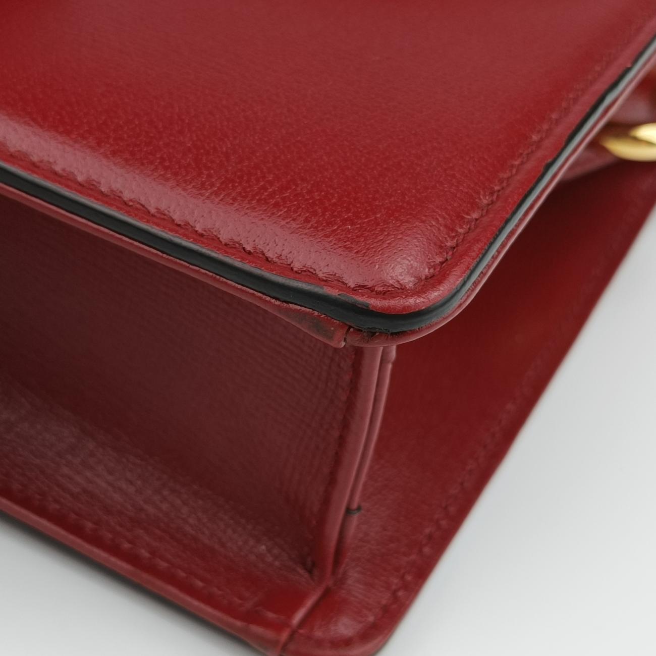 GG Ring GG Marmont Red Leather B030213467GGリング GGマーモント レッド レザー 589474 B030213467