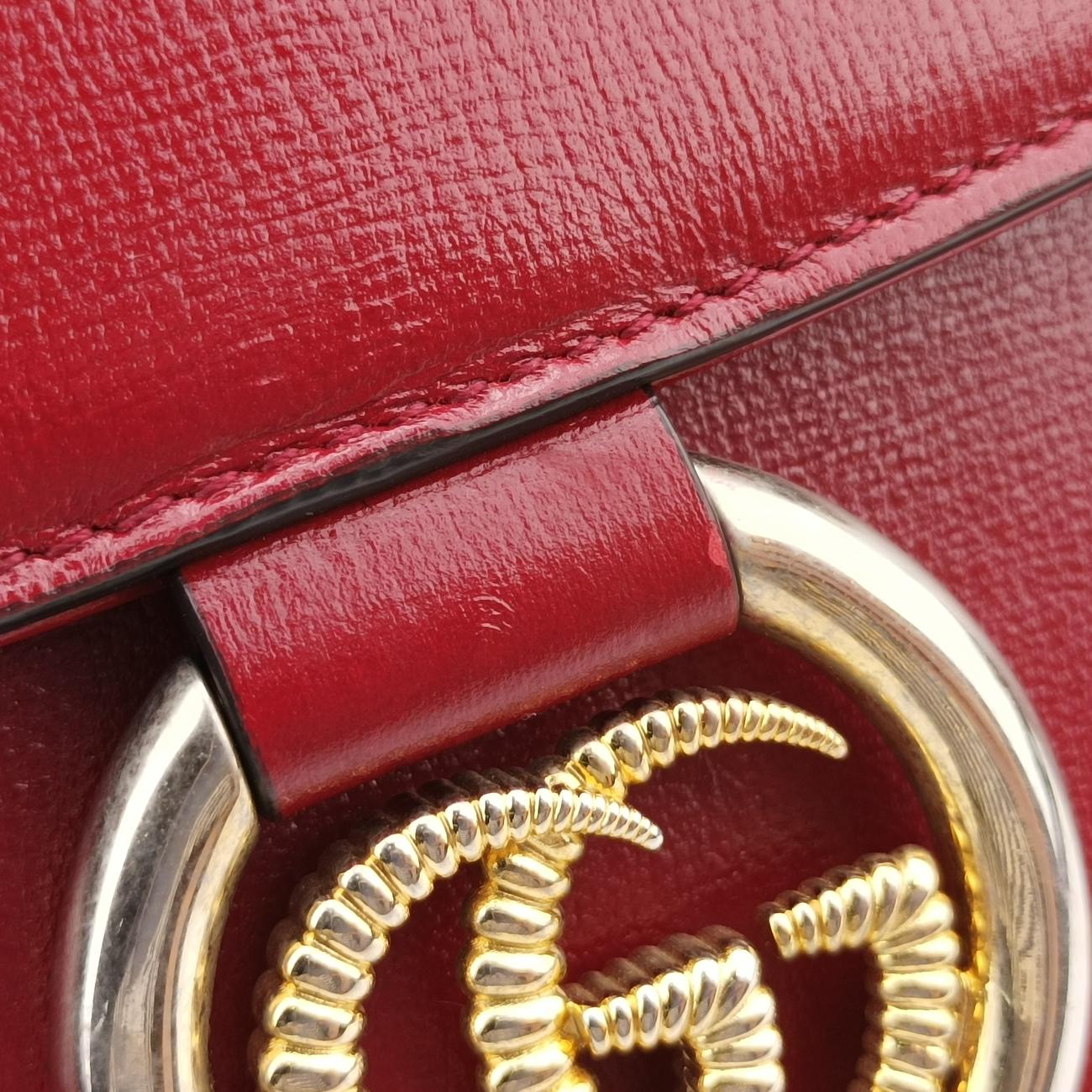 GG Ring GG Marmont Red Leather B030213467GGリング GGマーモント レッド レザー 589474 B030213467