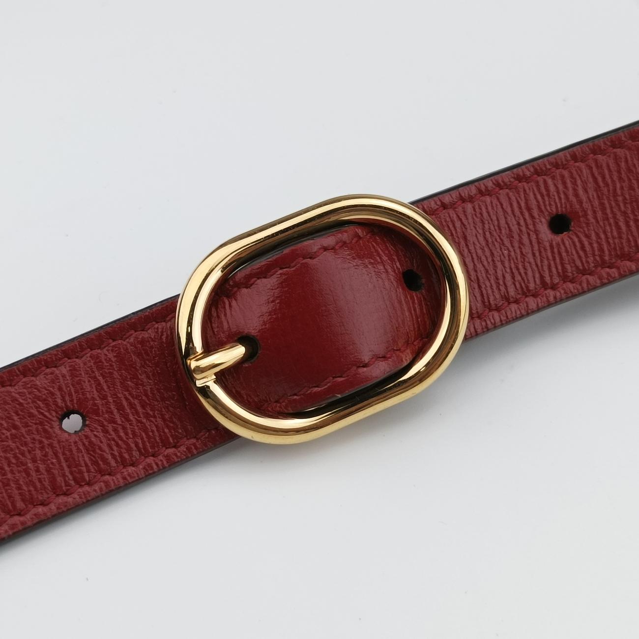 GG Ring GG Marmont Red Leather B030213467GGリング GGマーモント レッド レザー 589474 B030213467