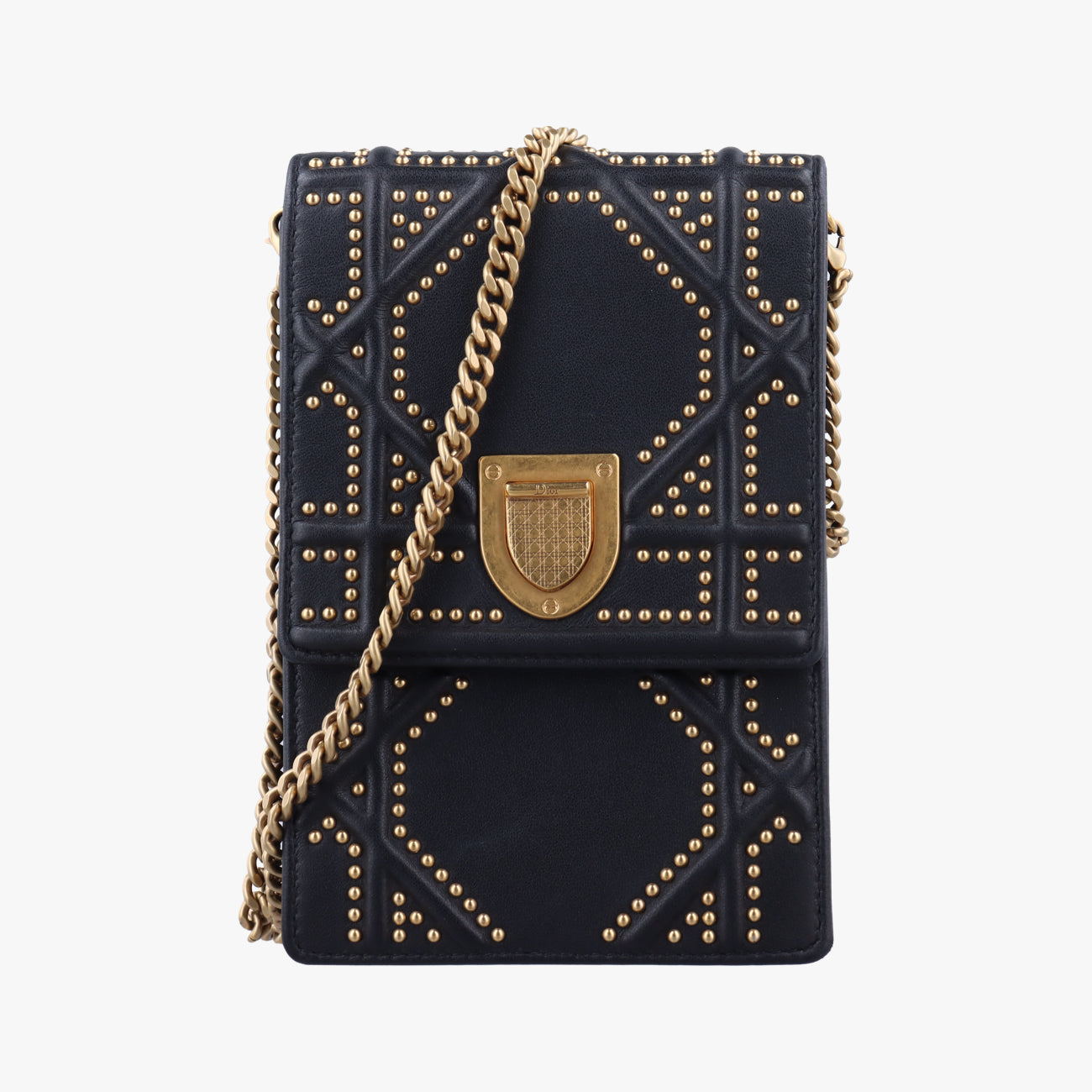 Diorama Black lambskin 08-BO-0135ディオラマ ブラック ラムスキン 08-BO-0135