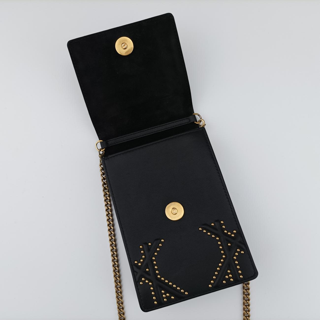 Diorama Black lambskin 08-BO-0135ディオラマ ブラック ラムスキン 08-BO-0135