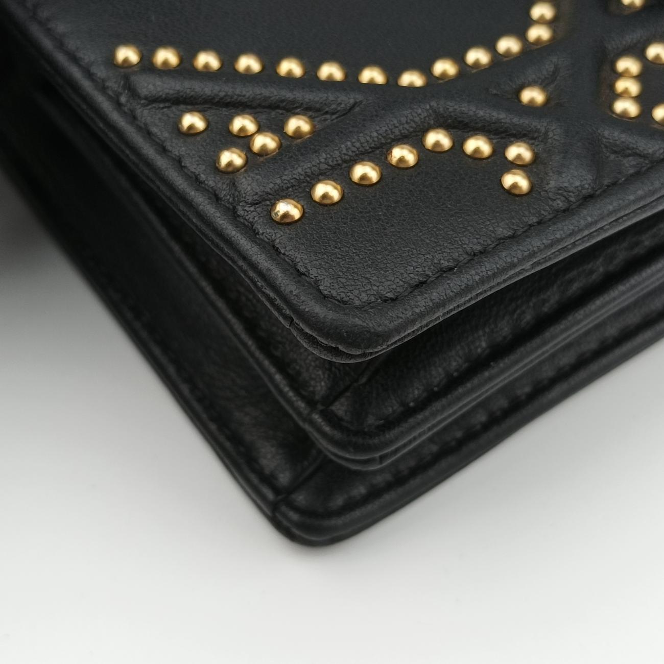 Diorama Black lambskin 08-BO-0135ディオラマ ブラック ラムスキン 08-BO-0135