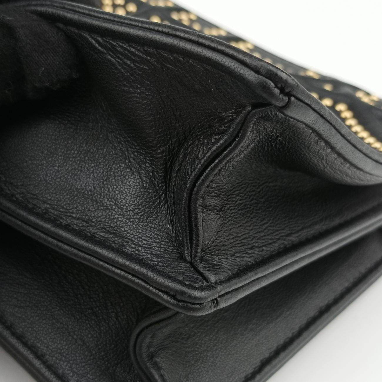 Diorama Black lambskin 08-BO-0135ディオラマ ブラック ラムスキン 08-BO-0135