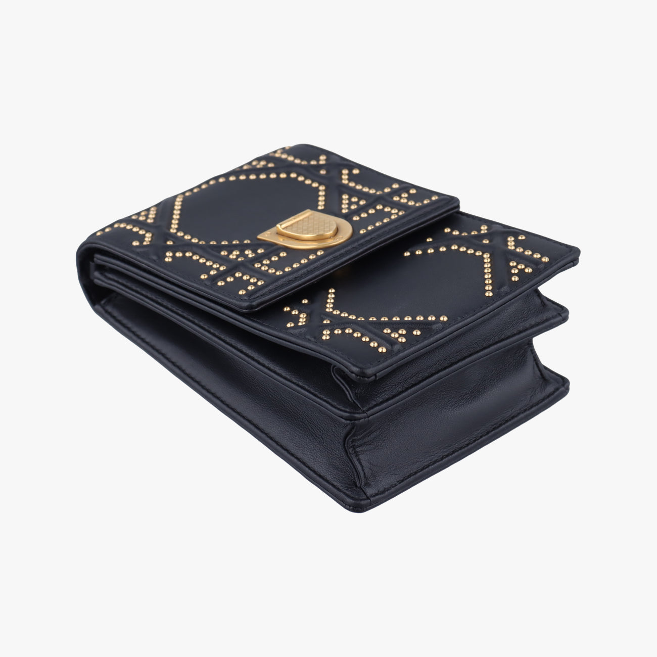 Diorama Black lambskin 08-BO-0135ディオラマ ブラック ラムスキン 08-BO-0135