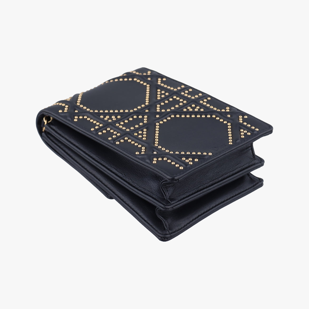 Diorama Black lambskin 08-BO-0135ディオラマ ブラック ラムスキン 08-BO-0135