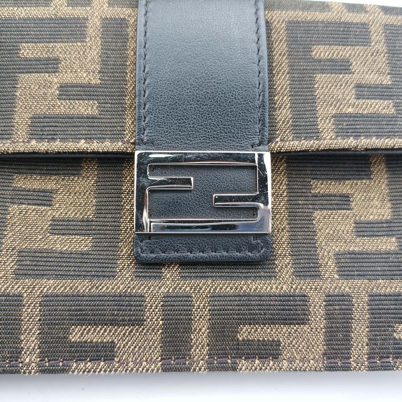 FF Logo Baguette slim Brown jacquard 7M0295 A9ZL 209-0501バゲット スリム ブラウン ジャガード 7M0295 7M0295 A9ZL 209-0501