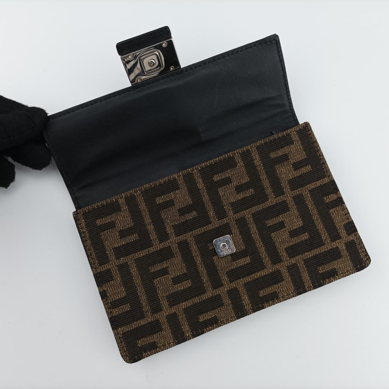 FF Logo Baguette slim Brown jacquard 7M0295 A9ZL 209-0501バゲット スリム ブラウン ジャガード 7M0295 7M0295 A9ZL 209-0501