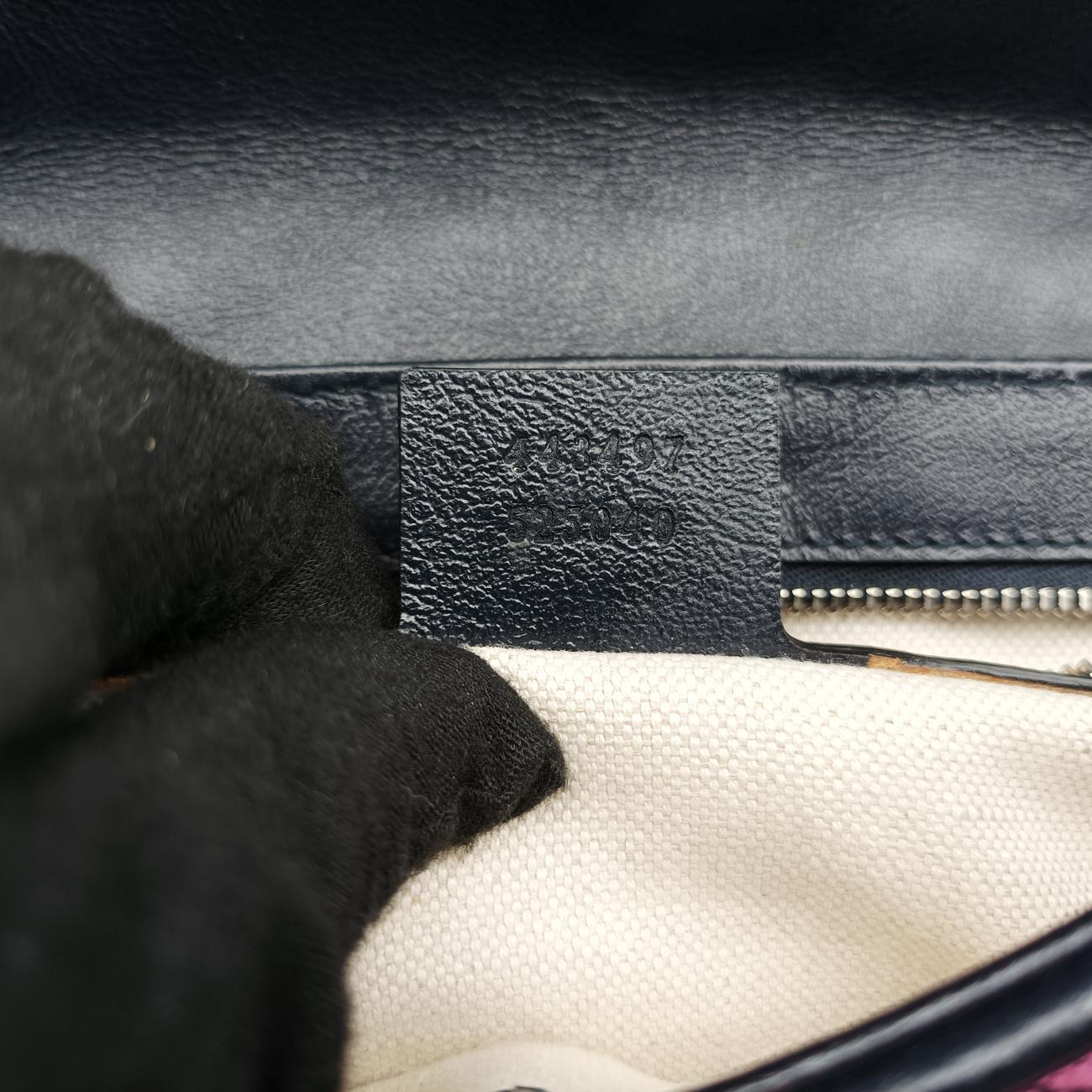 GG Marmont Red×Blue×Pink fabric G034759121GGマーモント レッド×ブルー×ピンク ファブリック 443497 G034759121