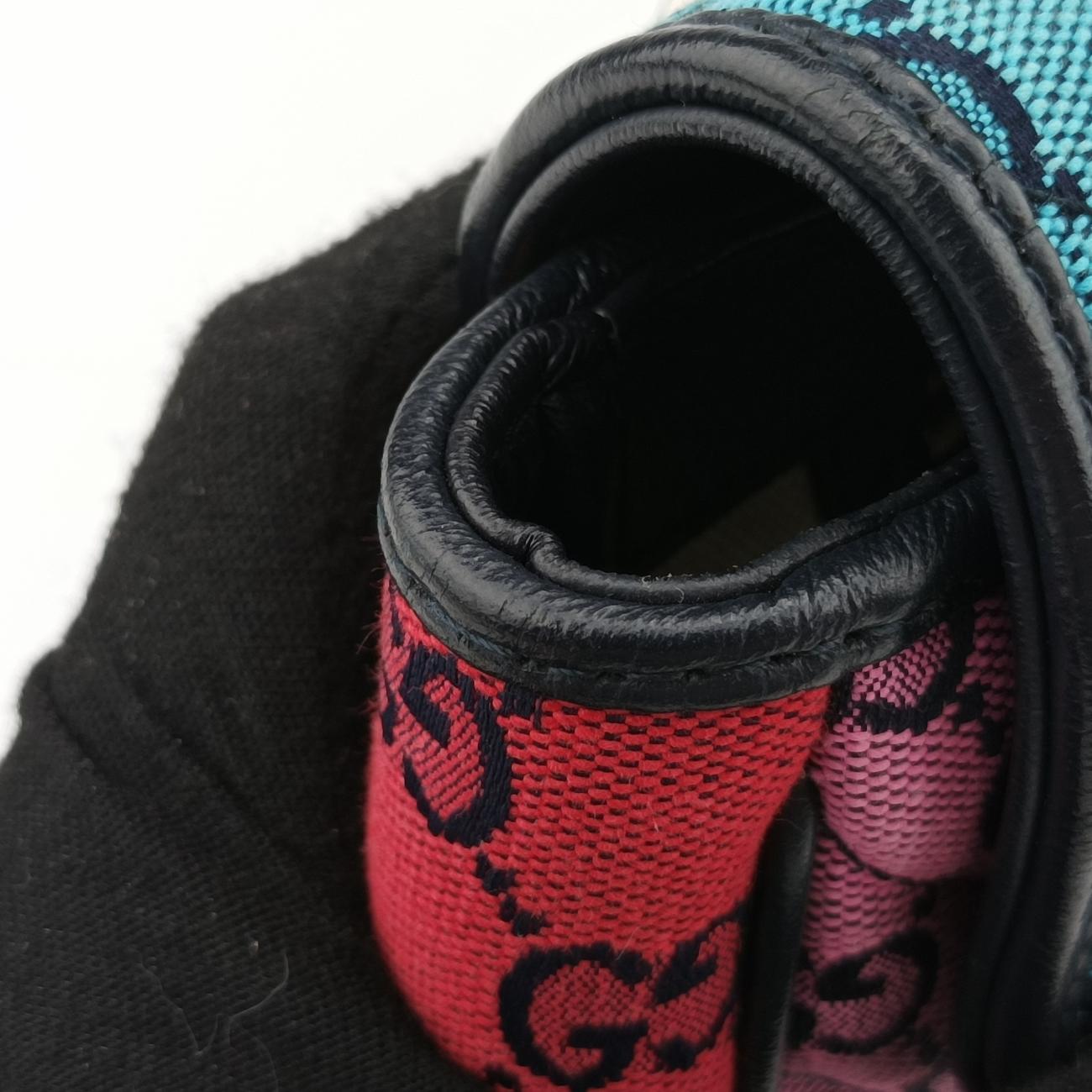 GG Marmont Red×Blue×Pink fabric G034759121GGマーモント レッド×ブルー×ピンク ファブリック 443497 G034759121