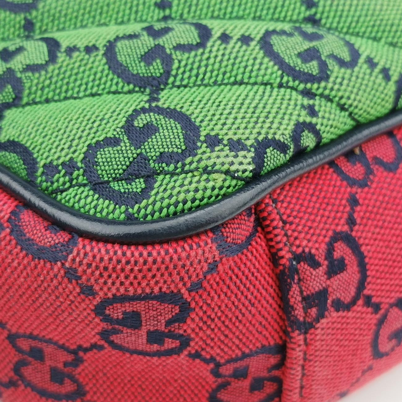 GG Marmont Red×Blue×Pink fabric G034759121GGマーモント レッド×ブルー×ピンク ファブリック 443497 G034759121