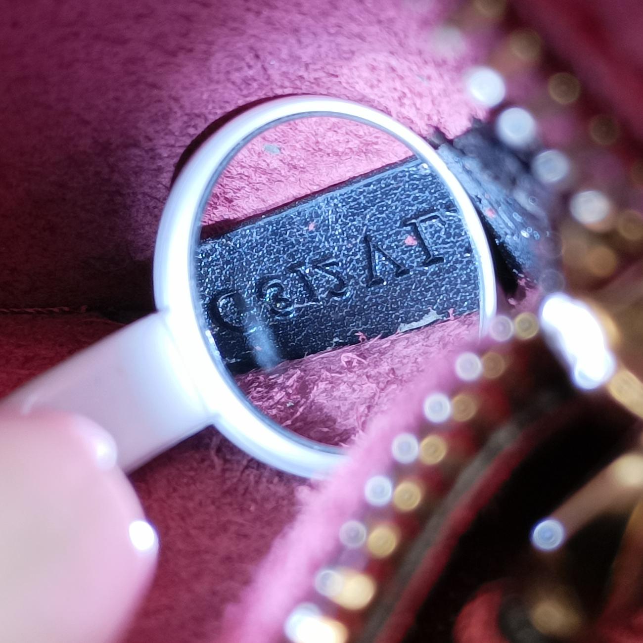 Rockstud Glam Lock Red Leather Lot number unknownロックスタッズグラムロック レッド レザー 製番不明