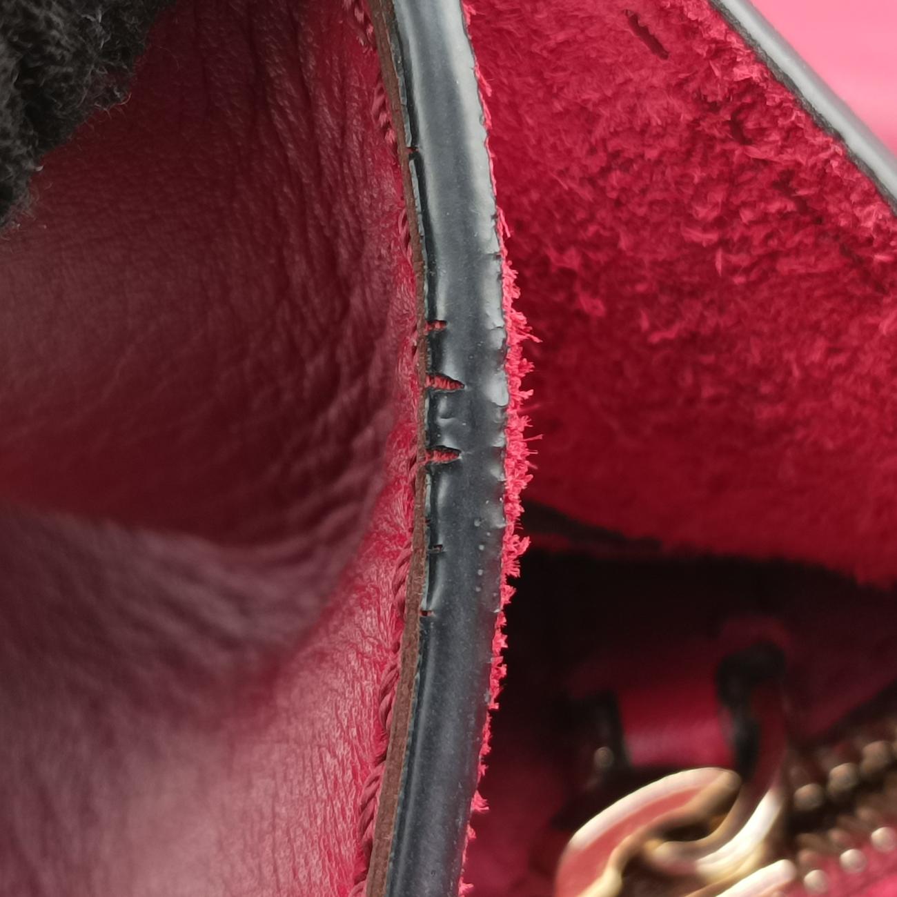 Rockstud Glam Lock Red Leather Lot number unknownロックスタッズグラムロック レッド レザー 製番不明