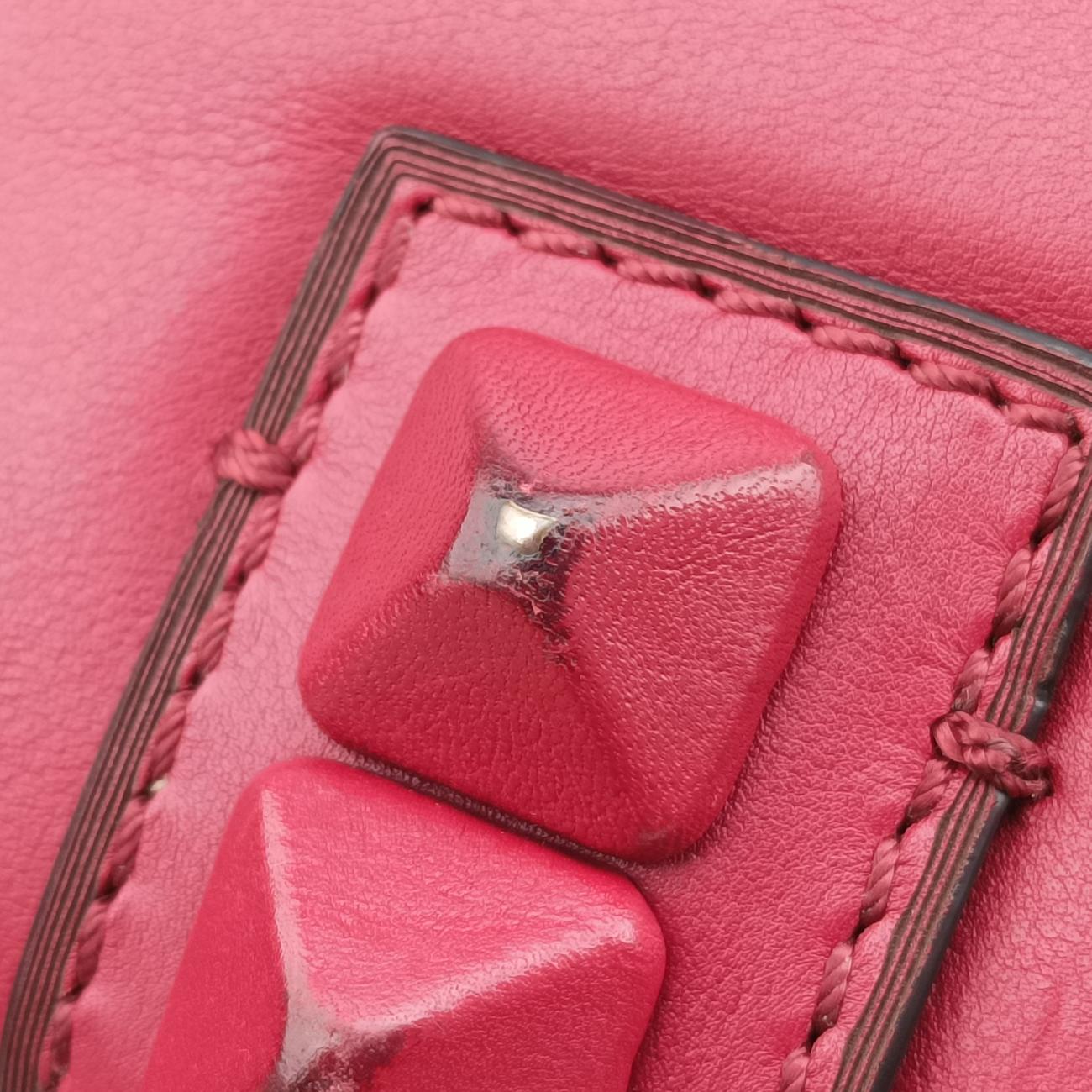 Rockstud Glam Lock Red Leather Lot number unknownロックスタッズグラムロック レッド レザー 製番不明