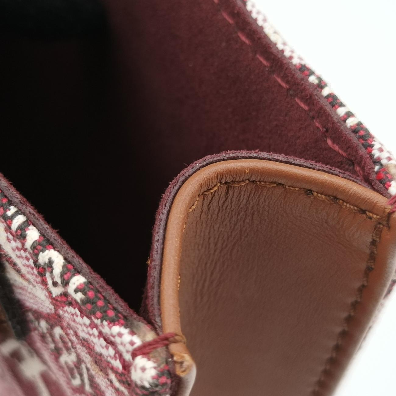 SINCE1854 Petit Sac Plat 2020AWbordeaux×brownMonogram jacquardM69846SP3260 ICチップSINCE1854 プティット サックプラ 2020AWボルドー× ブラウンモノグラム ジャカードM69846SP3260 ICチップ