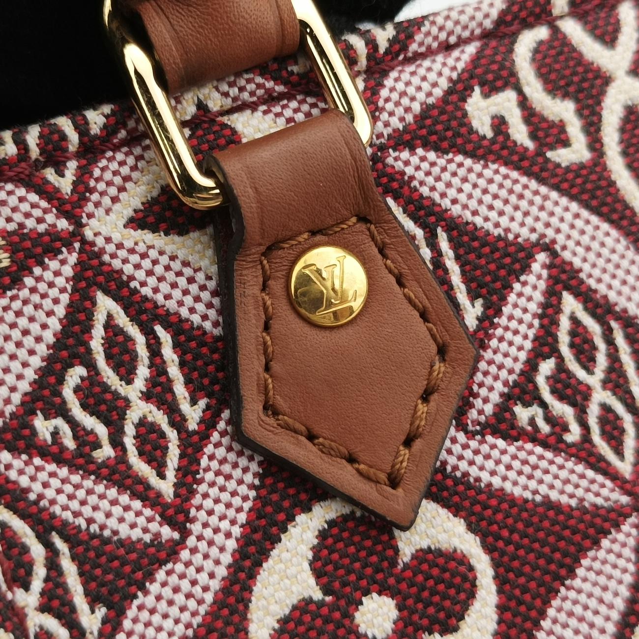 SINCE1854 Petit Sac Plat 2020AWbordeaux×brownMonogram jacquardM69846SP3260 ICチップSINCE1854 プティット サックプラ 2020AWボルドー× ブラウンモノグラム ジャカードM69846SP3260 ICチップ