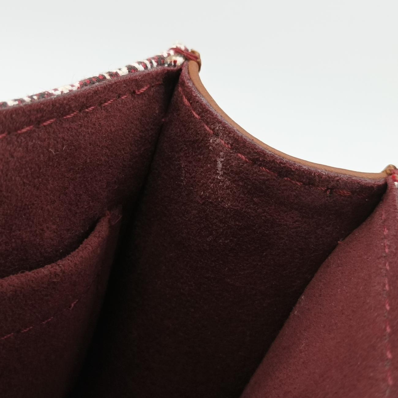 SINCE1854 Petit Sac Plat 2020AWbordeaux×brownMonogram jacquardM69846SP3260 ICチップSINCE1854 プティット サックプラ 2020AWボルドー× ブラウンモノグラム ジャカードM69846SP3260 ICチップ