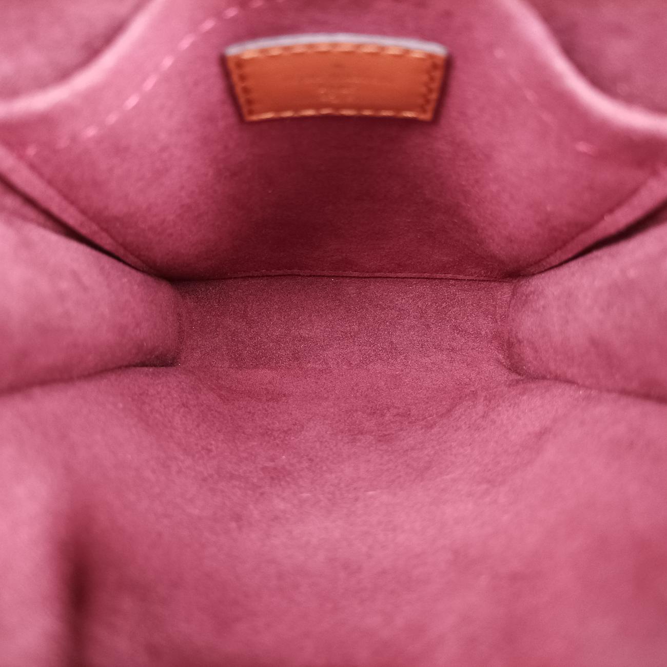 SINCE1854 Petit Sac Plat 2020AWbordeaux×brownMonogram jacquardM69846SP3260 ICチップSINCE1854 プティット サックプラ 2020AWボルドー× ブラウンモノグラム ジャカードM69846SP3260 ICチップ