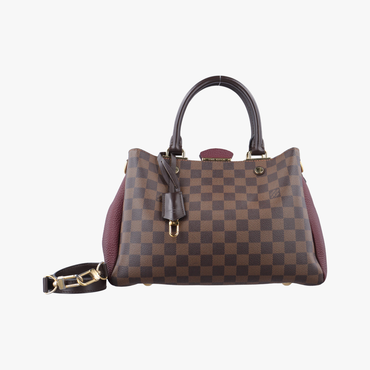 Brittany EBENE×BORDEAUX Damier Canvas×calf leather N41675 MI0197ブリタニー エベーヌ×ボルドー ダミエキャンバス×カーフレザー N41675 MI0197