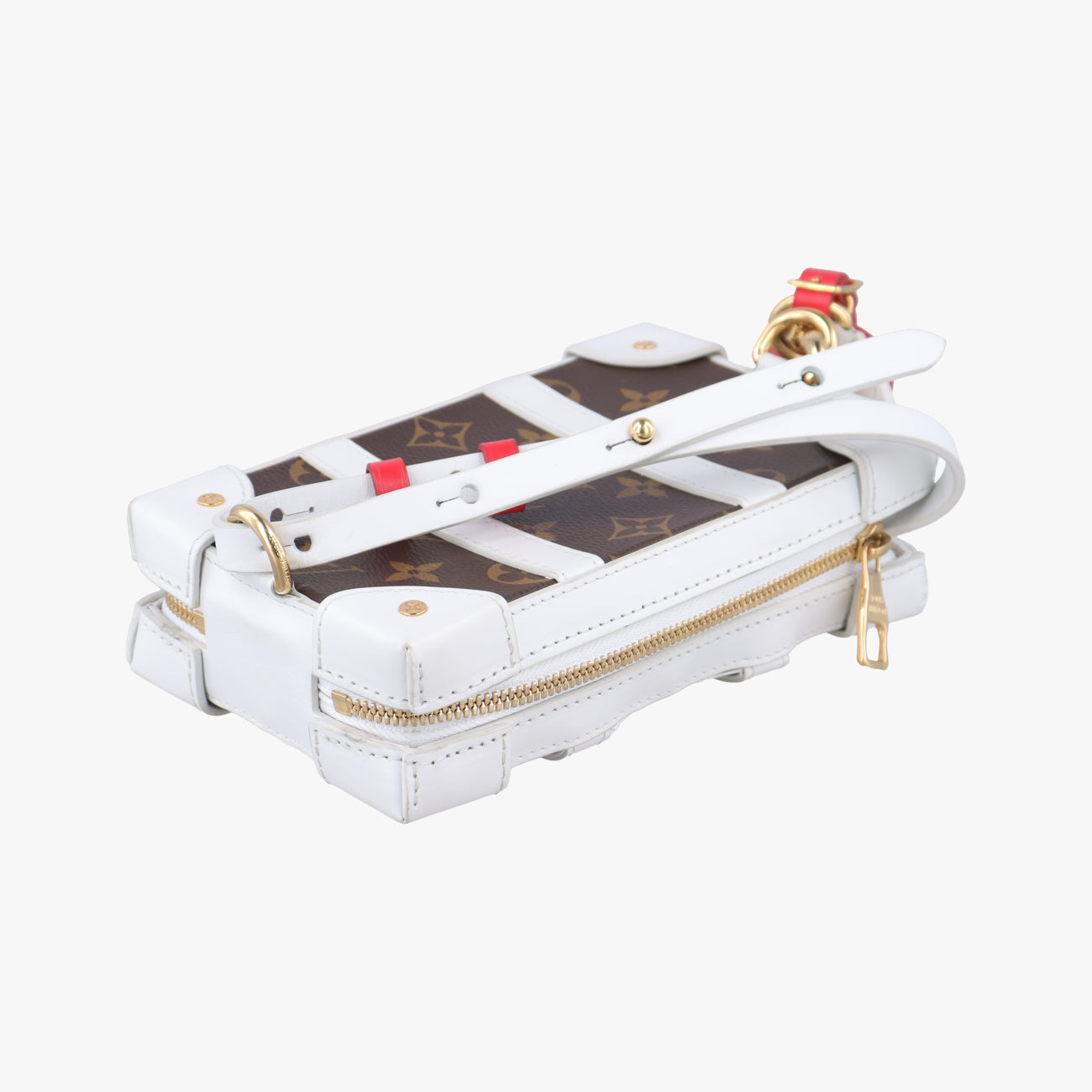 Soft Trunk Phone Box brown×white Monogram Canvas×calf leather TJ4240ソフトトランク フォーンボックス モノグラム/ブラウン系×ホワイト モノグラムキャンバス×カーフレザー M80102 TJ4240