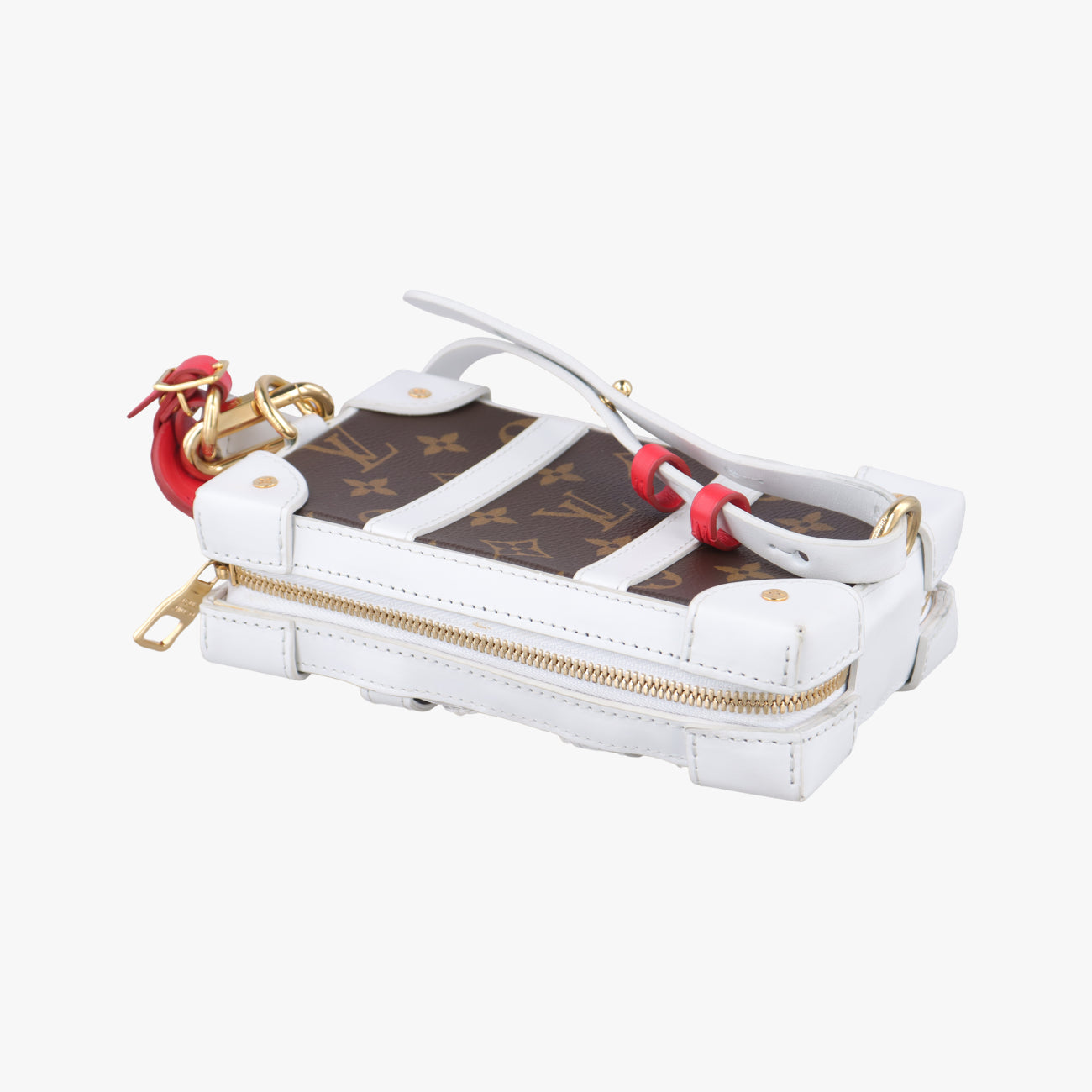 Soft Trunk Phone Box brown×white Monogram Canvas×calf leather TJ4240ソフトトランク フォーンボックス モノグラム/ブラウン系×ホワイト モノグラムキャンバス×カーフレザー M80102 TJ4240