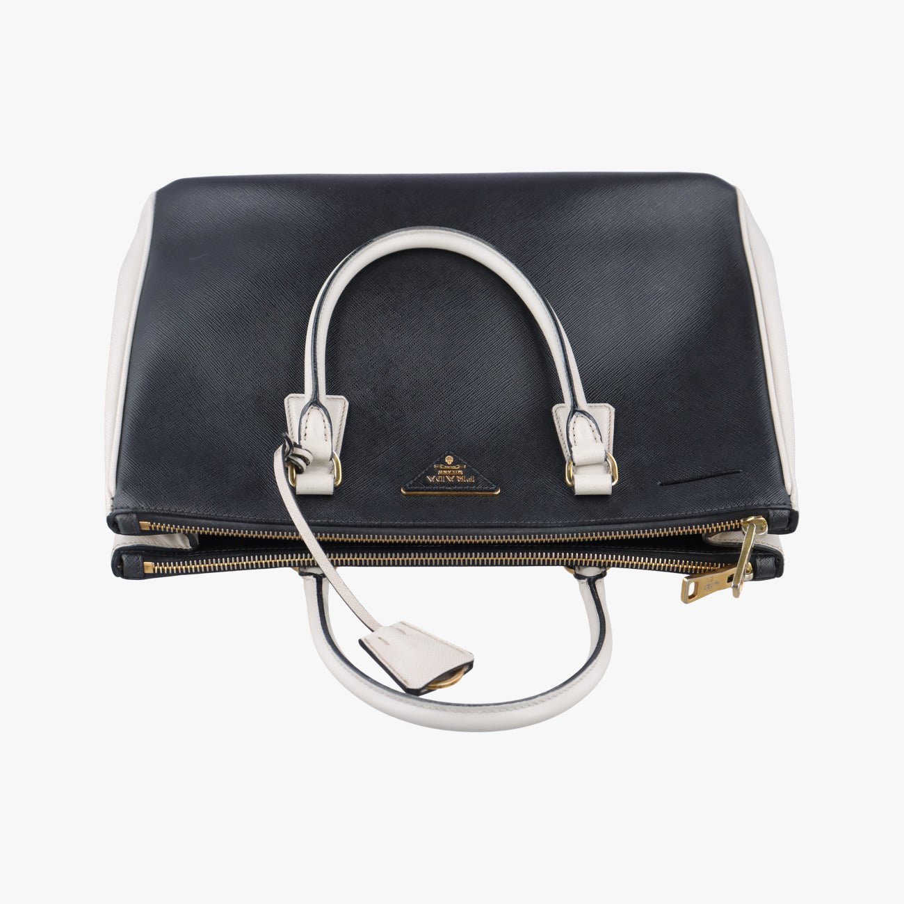 Galleria Black×white SAFFIANO Leather B2274A 103ガレリア ブラック×ホワイト サフィアーノレザー B2274A 103