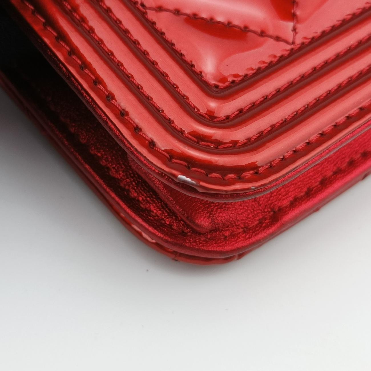 BOY CHANEL Red Patent 19500991ボーイシャネル レッド パテント A68911 19500991