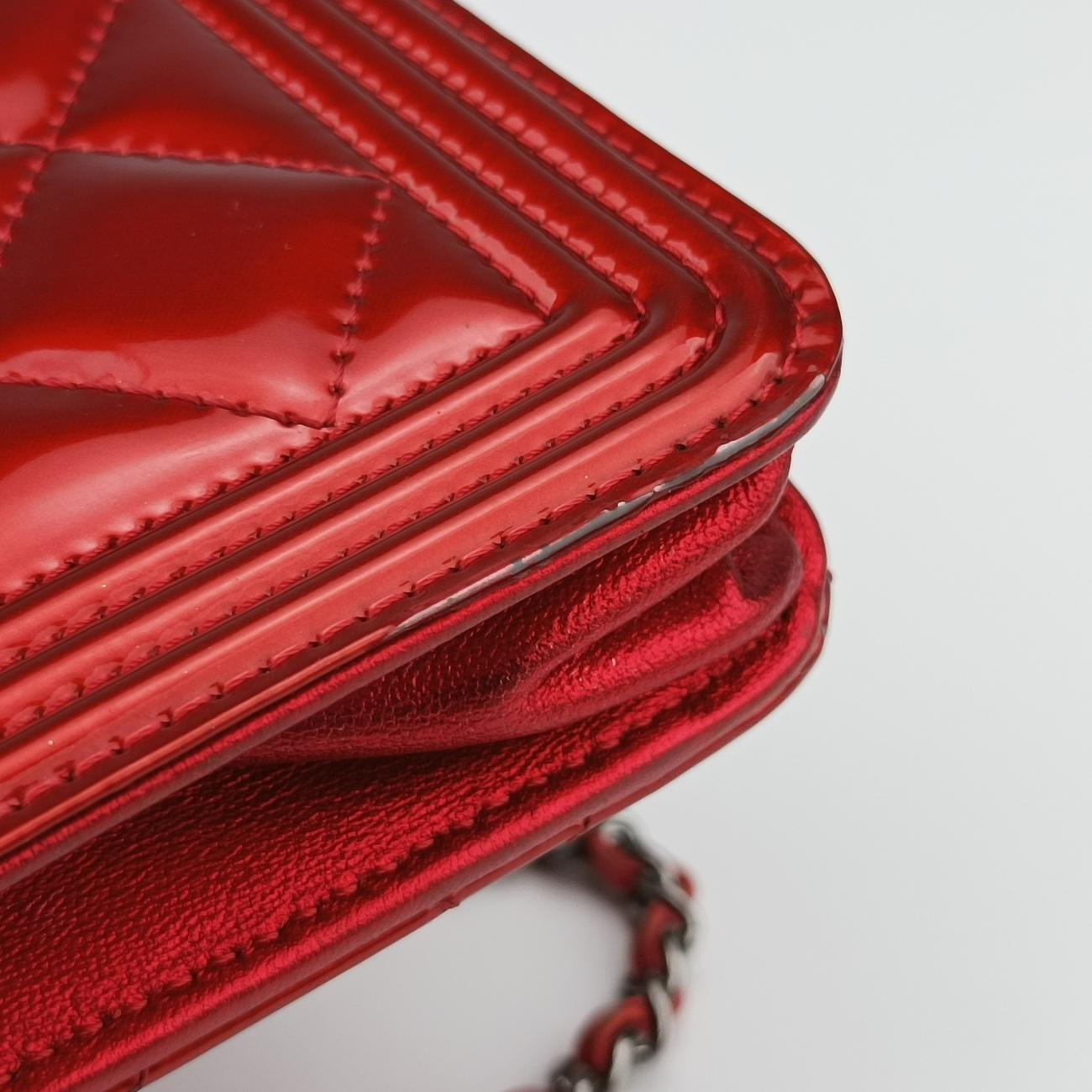 BOY CHANEL Red Patent 19500991ボーイシャネル レッド パテント A68911 19500991