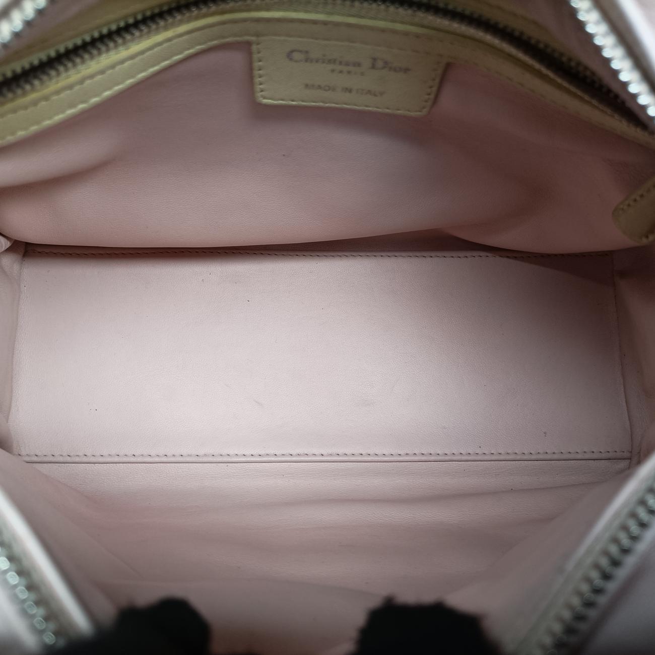 Lady Dior Pink×Blue×Yellow lambskin 05-MA-0113レディディオール ピンク×ブルー×イエロー ラムスキン 05-MA-0113