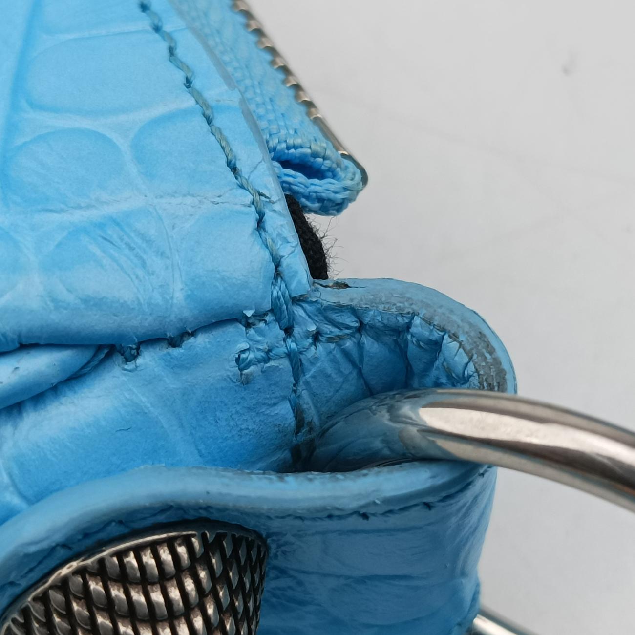 Le Cagole Blue lambskin 671309.4809.P.640167ルカゴール ブルー ラムスキン 671309.4809.P.640167