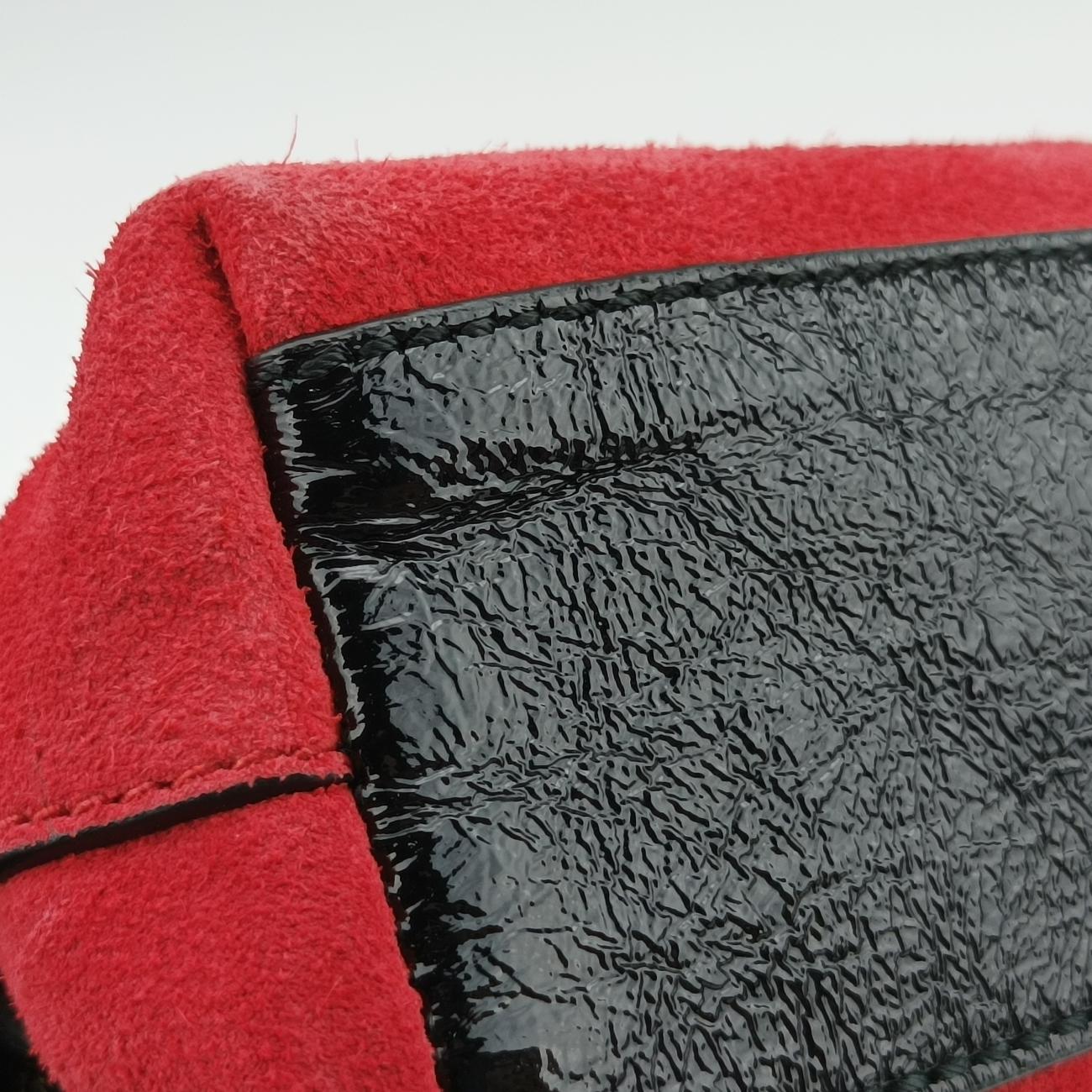 Ophidia Red×black suede×Leather C024426093オフィディア レッド×ブラック スエード×レザー 499621 C024426093