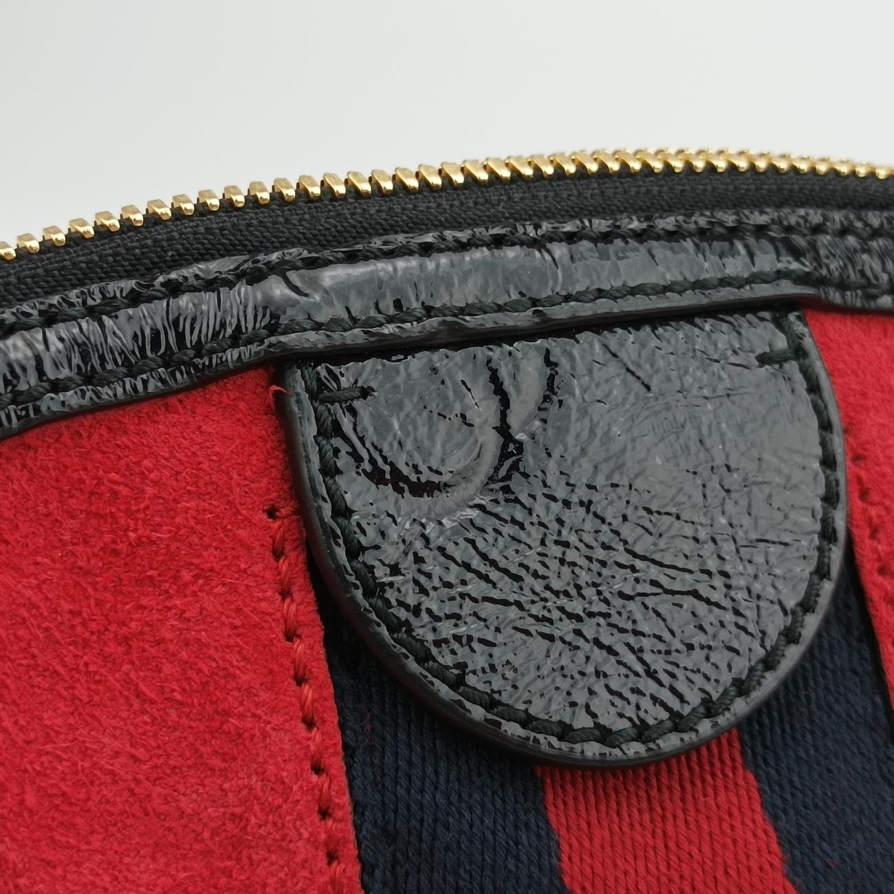 Ophidia Red×black suede×Leather C024426093オフィディア レッド×ブラック スエード×レザー 499621 C024426093