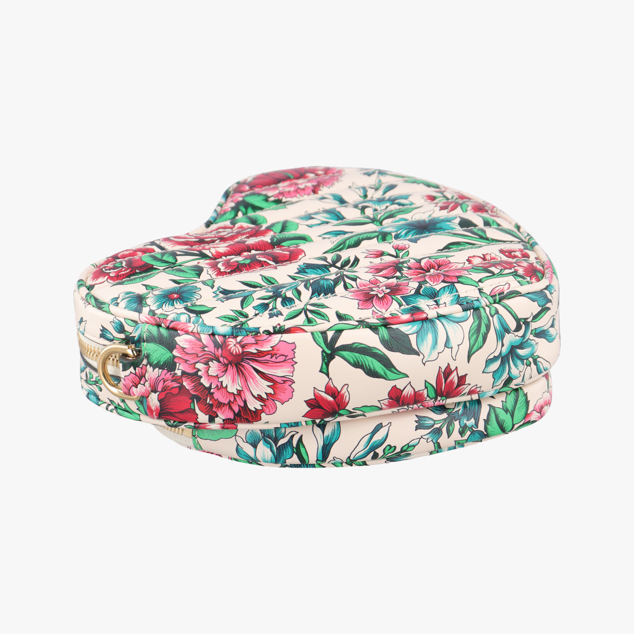 GG Marmont Flower Print Heart Multicolour Leather E040806078GGマーモント フラワー プリント ハート マルチカラー レザー 740355 E040806078
