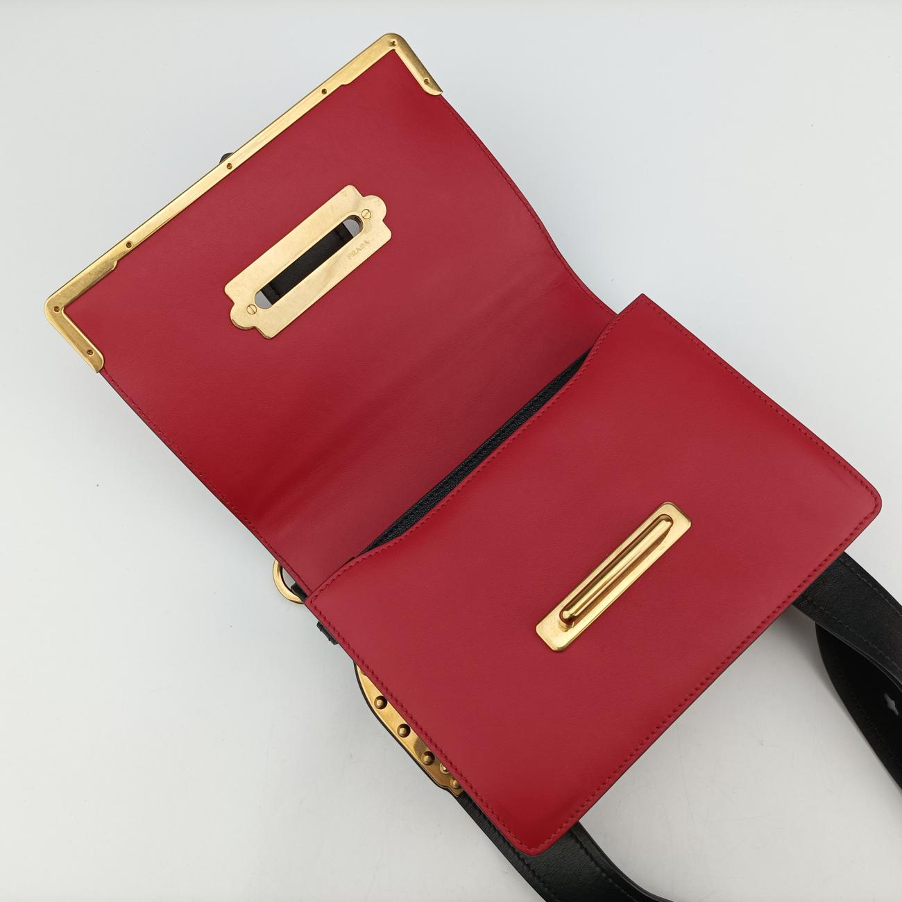 Cahier Red×black Leather 25 7カイエ レッド×ブラック レザー 1BD045 25 7