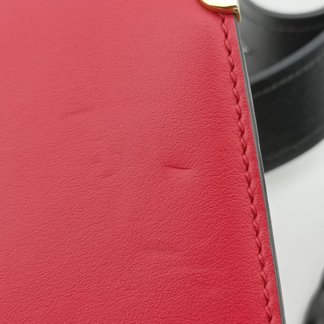Cahier Red×black Leather 25 7カイエ レッド×ブラック レザー 1BD045 25 7